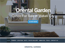 Tablet Screenshot of orientalgardenmakaticondos.com